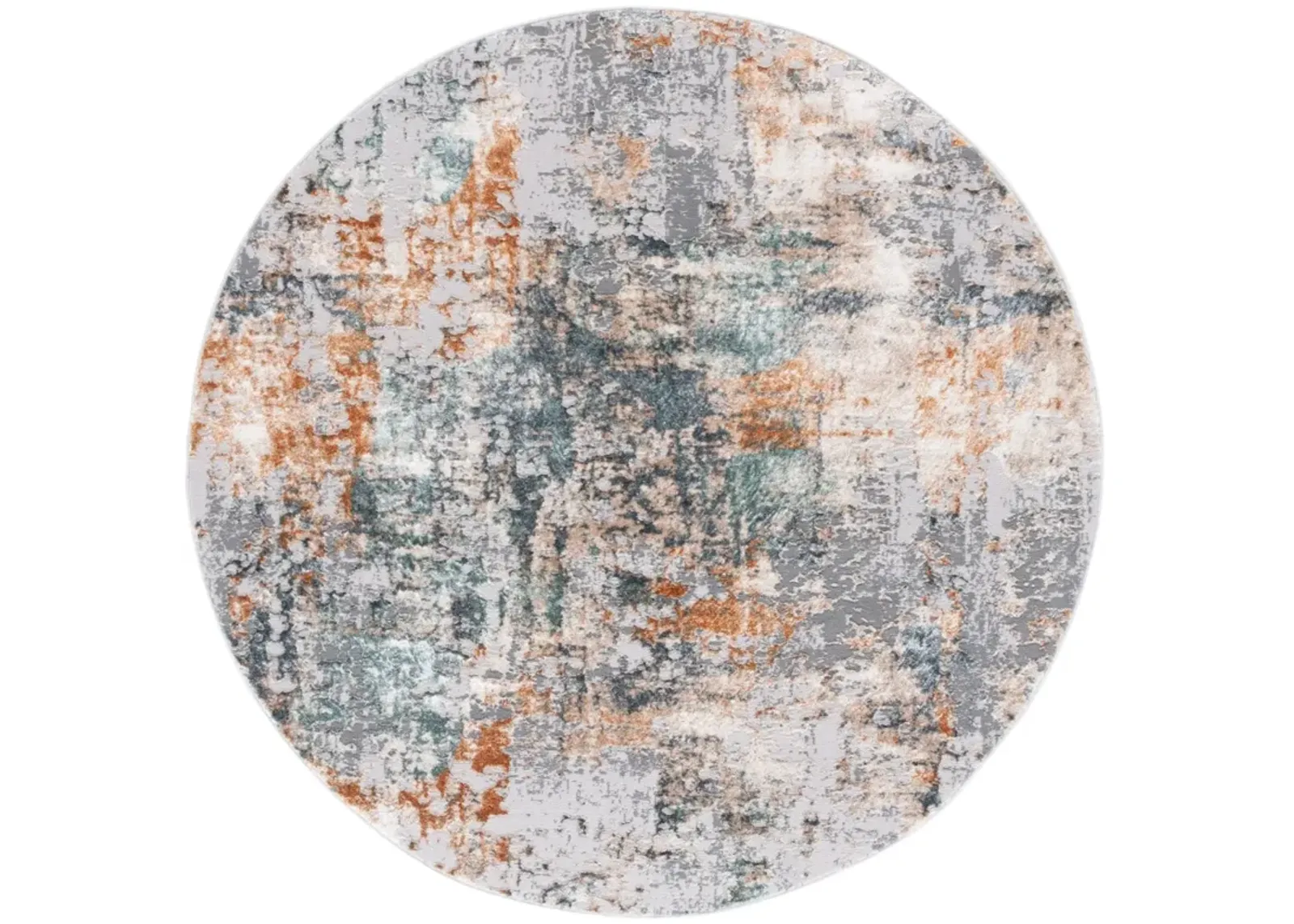 ALENIA 102 GREY  6'-7' X 6'-7' Round Round Rug