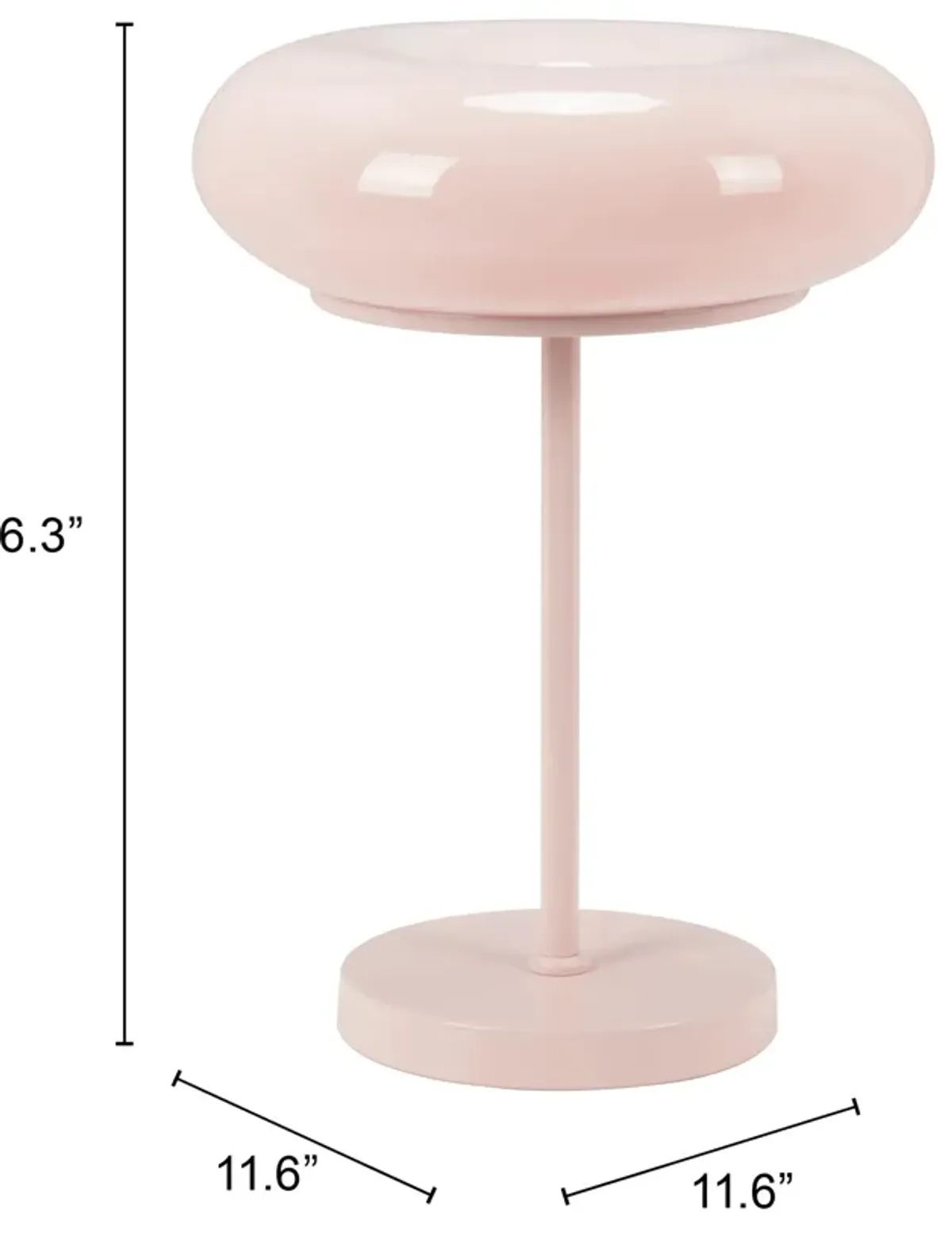 Munk Table Lamp Pink