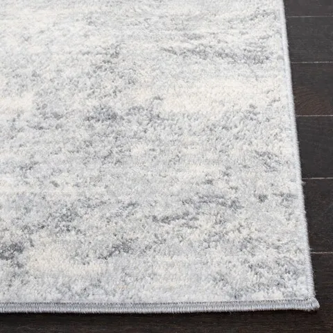 Brentwood 822 Ivory / Grey 2' X 16' Runner Powerloomed Rug