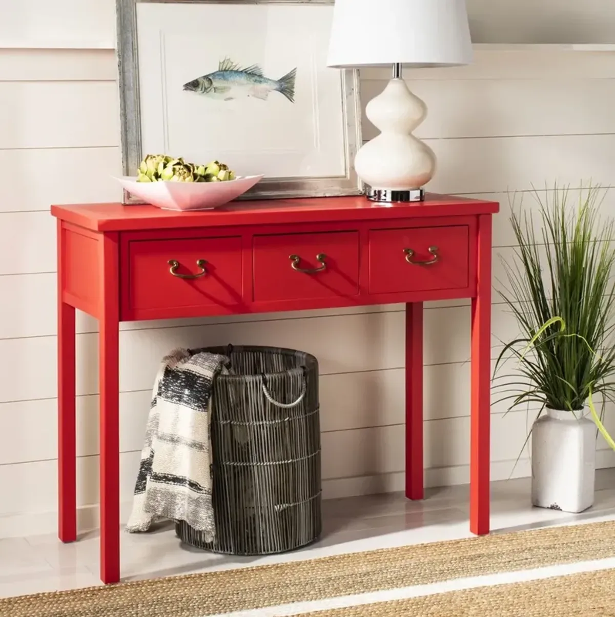 CINDY CONSOLE WITH STORAGE DRAWERS 