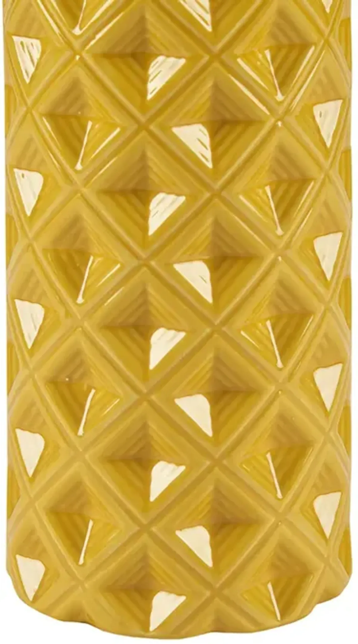 510 Design Macey Yellow Geometric Ceramic Table Lamp