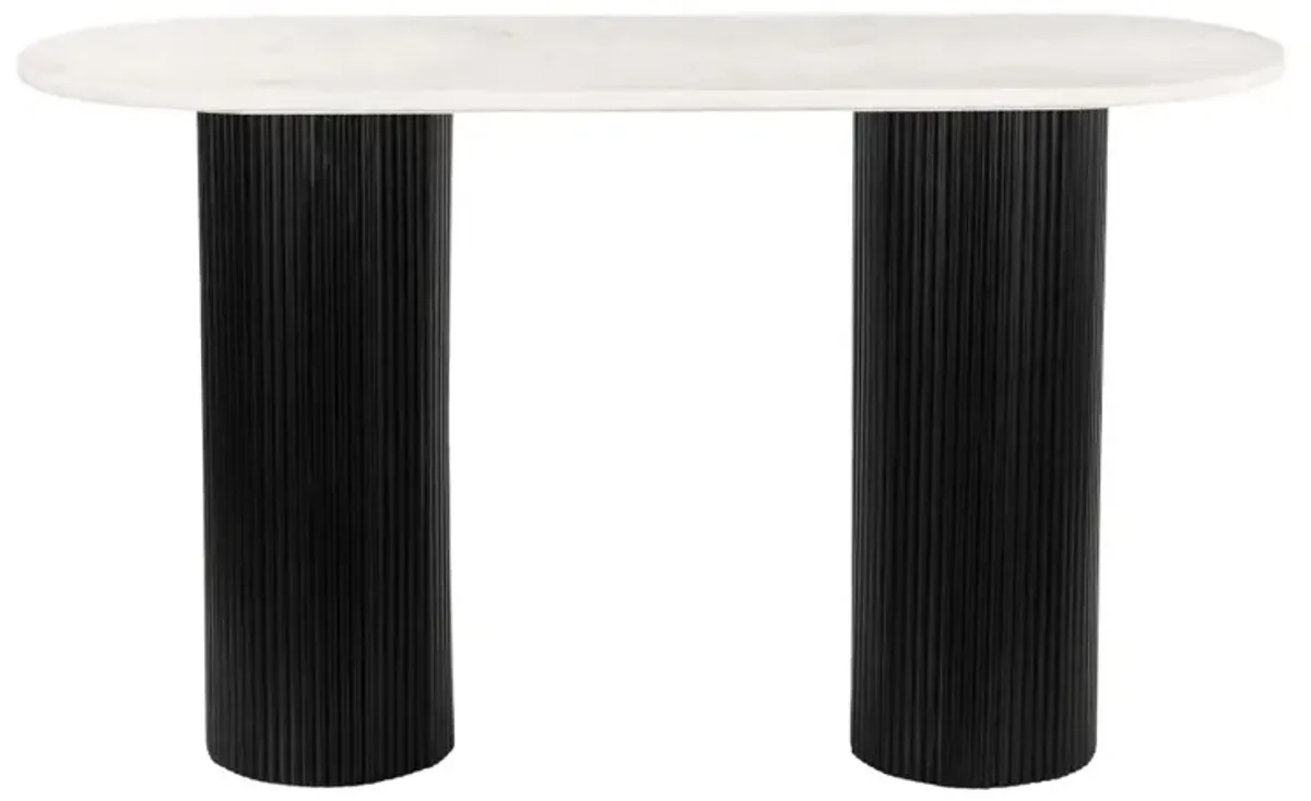 Izola Console Table White & Black