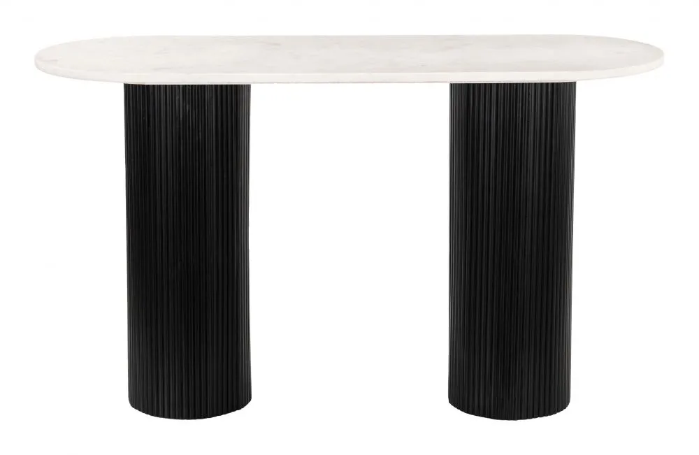 Izola Console Table White & Black