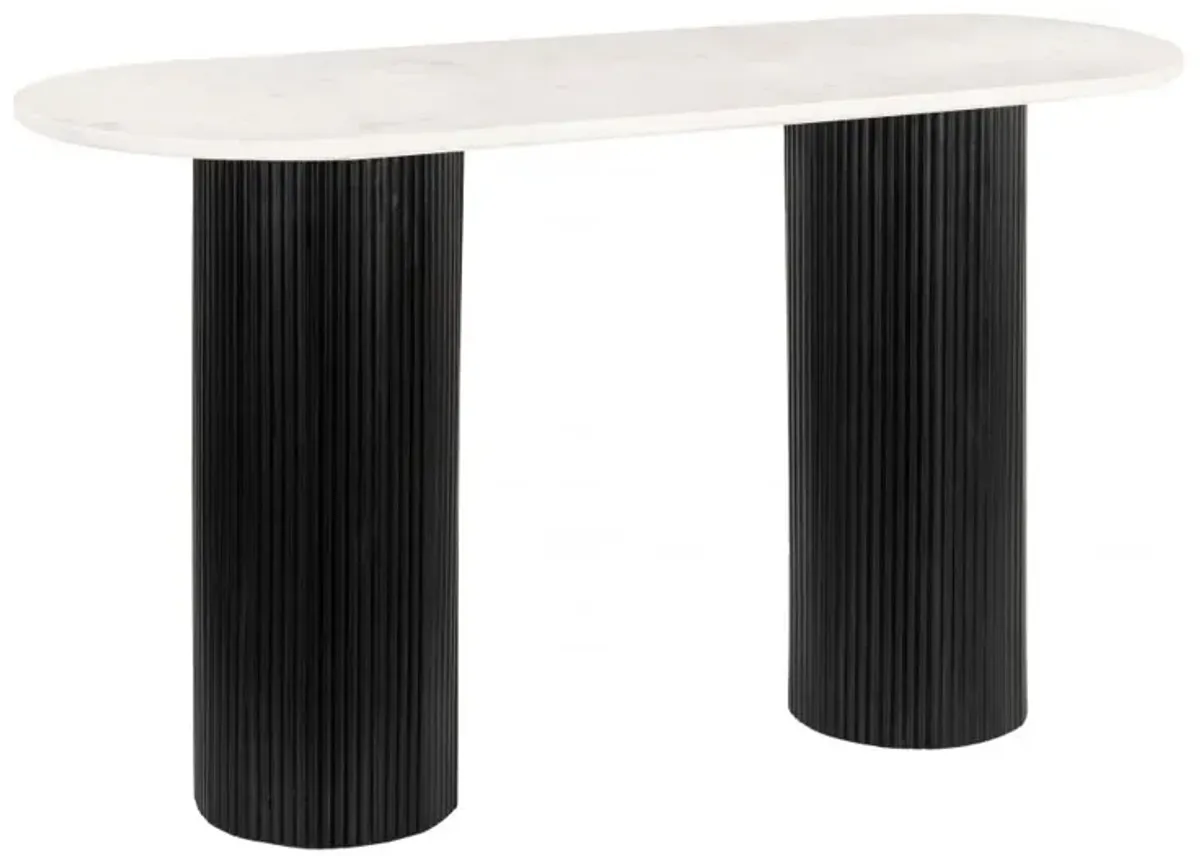 Izola Console Table White & Black