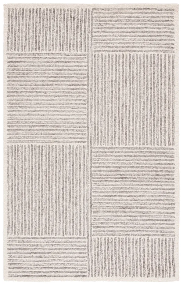 ABSTRACT Hand Tufted 4' x 6' area rug