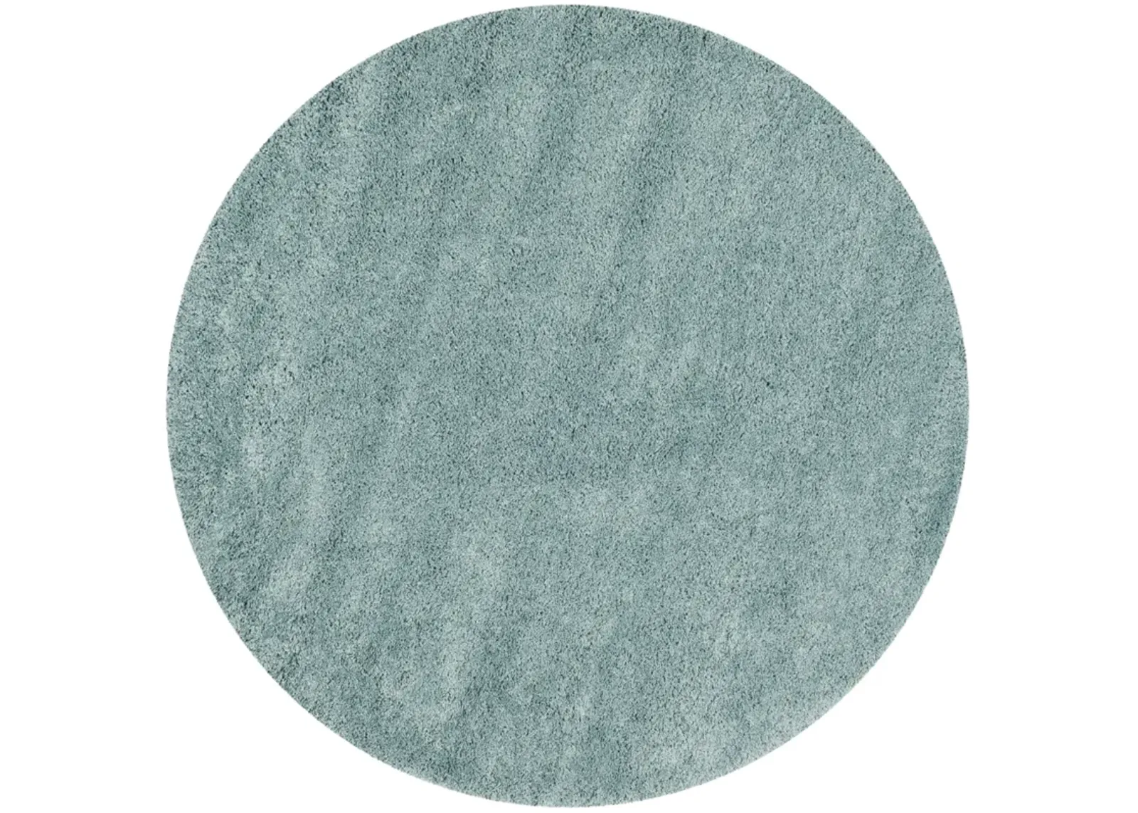 CALIFORNIA SHAG LIGHT BLUE 3' x 3' Round Round Rug