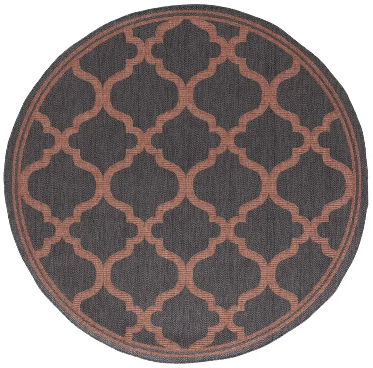 BERMUDA 810 Black 6'-7' X 6'-7' Round Round Rug