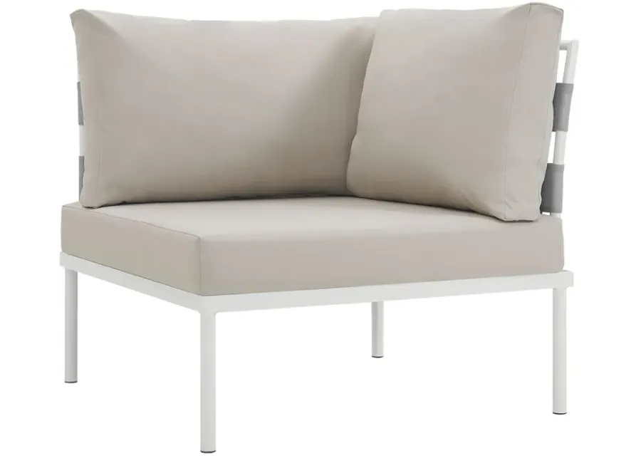 Harmony Outdoor Patio Aluminum Corner Sofa