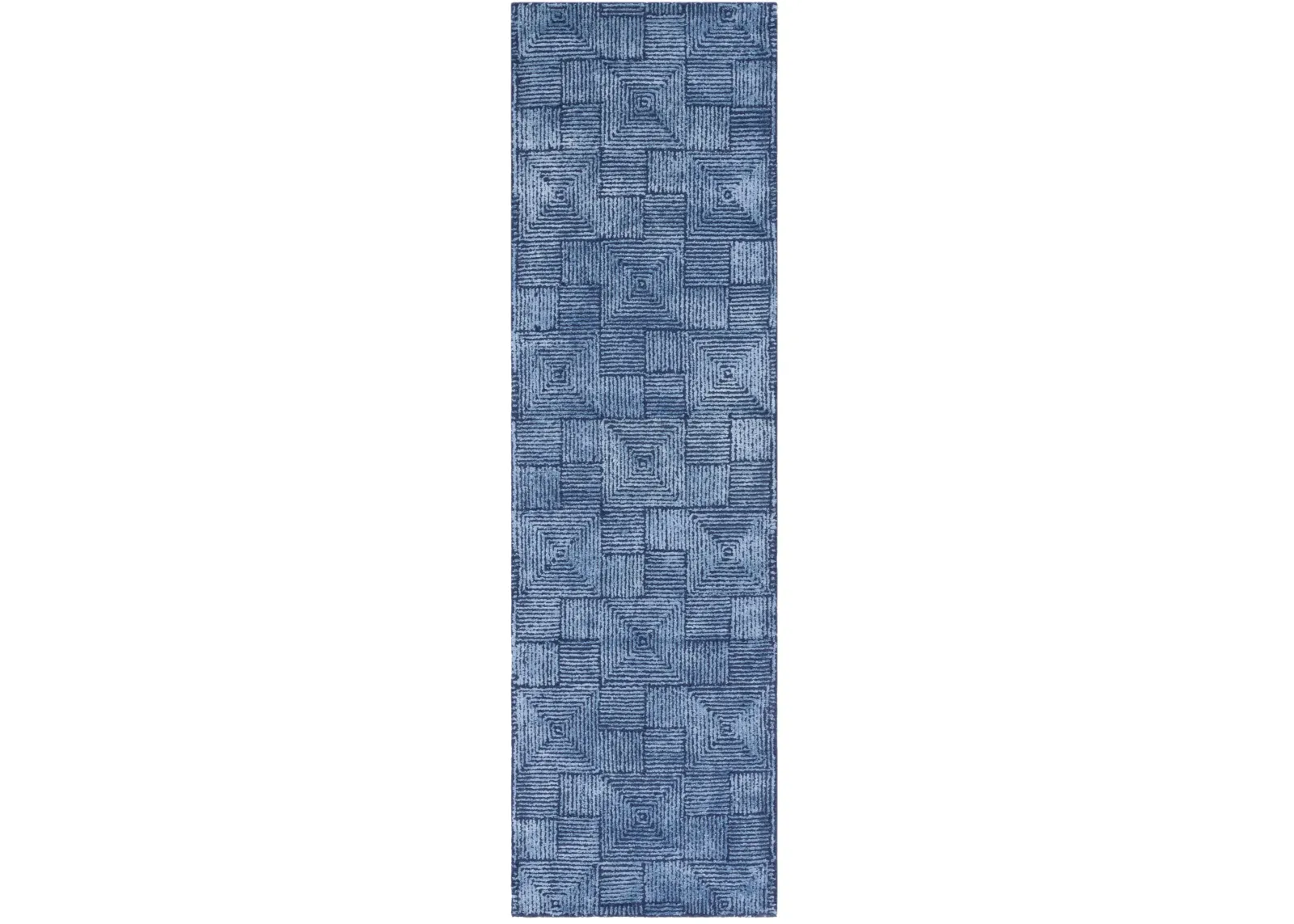 GLAMOUR 401 NAVY 2'-3' x 8' Runner Rug