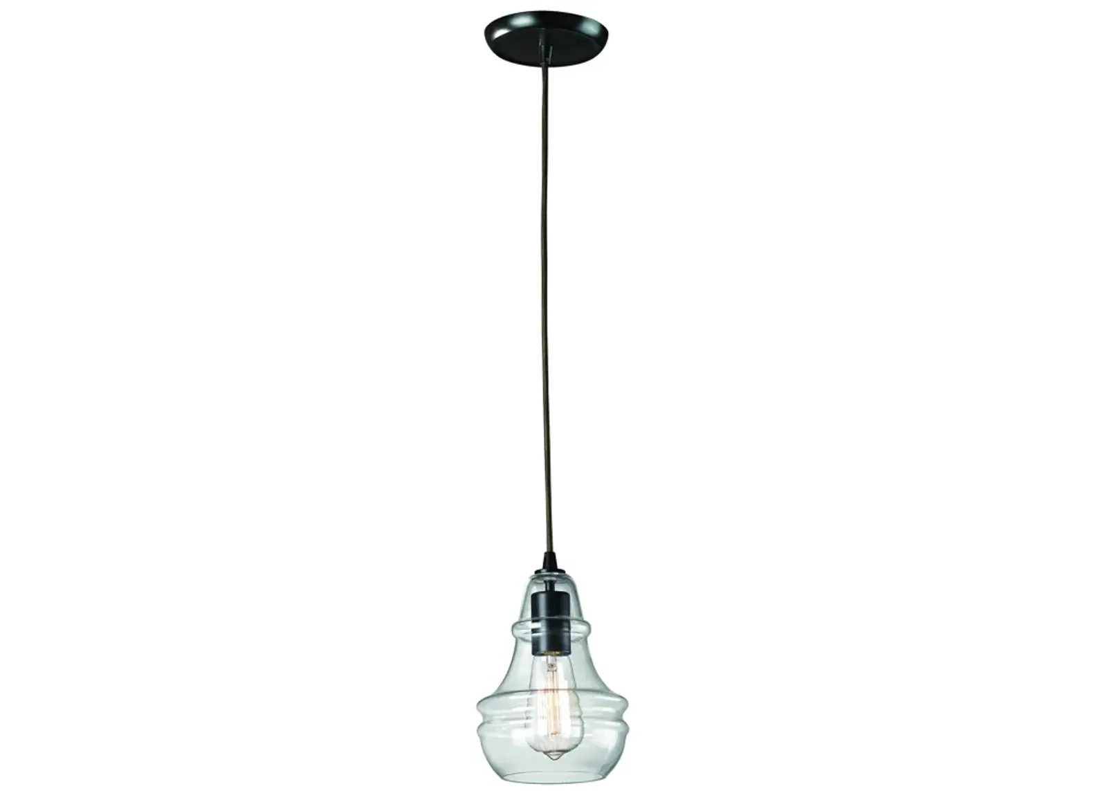 Menlow Park 6" Wide 1-Light Mini Pendant - Oiled Bronze