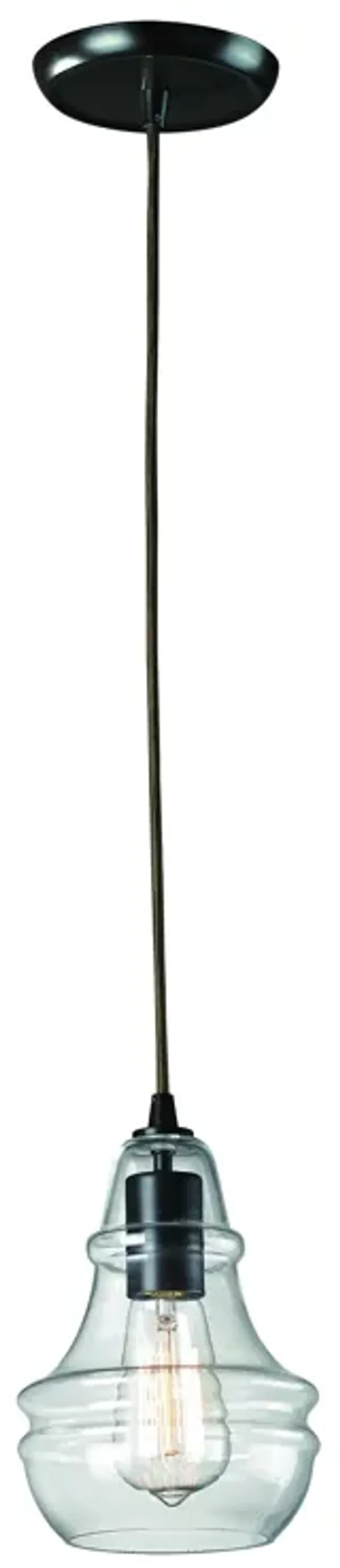 Menlow Park 6" Wide 1-Light Mini Pendant - Oiled Bronze