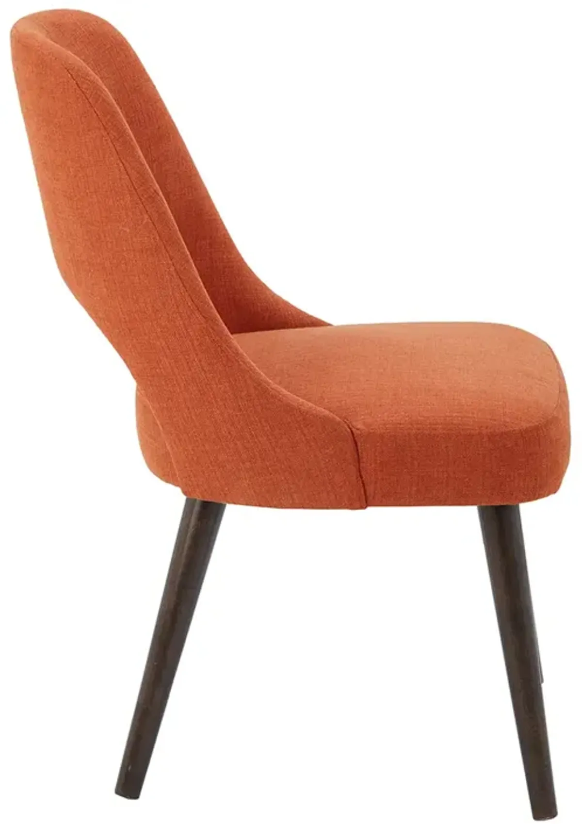 INK+IVY Nola Orange/Dark Brown Dining Side Chair (Set of 2)