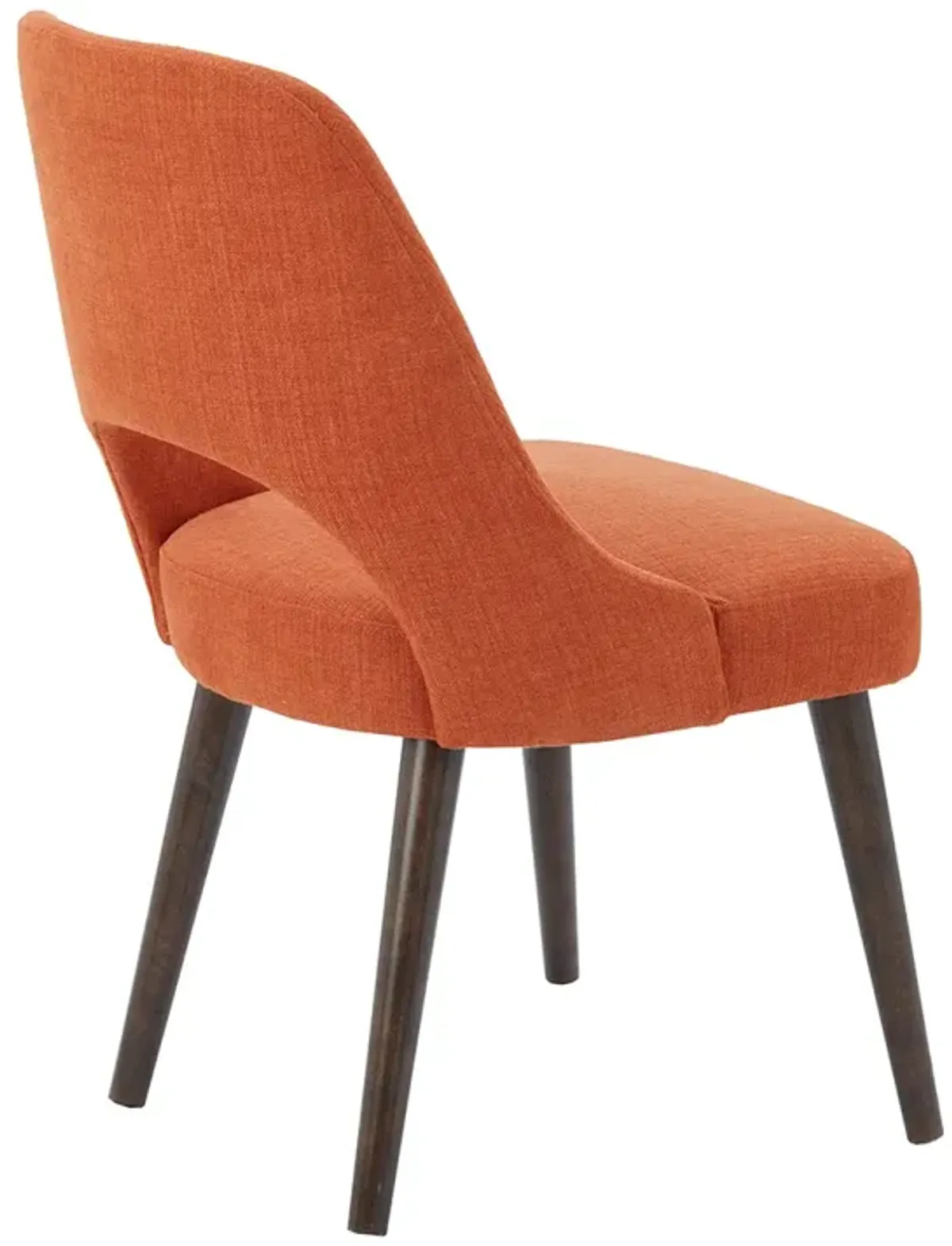 INK+IVY Nola Orange/Dark Brown Dining Side Chair (Set of 2)