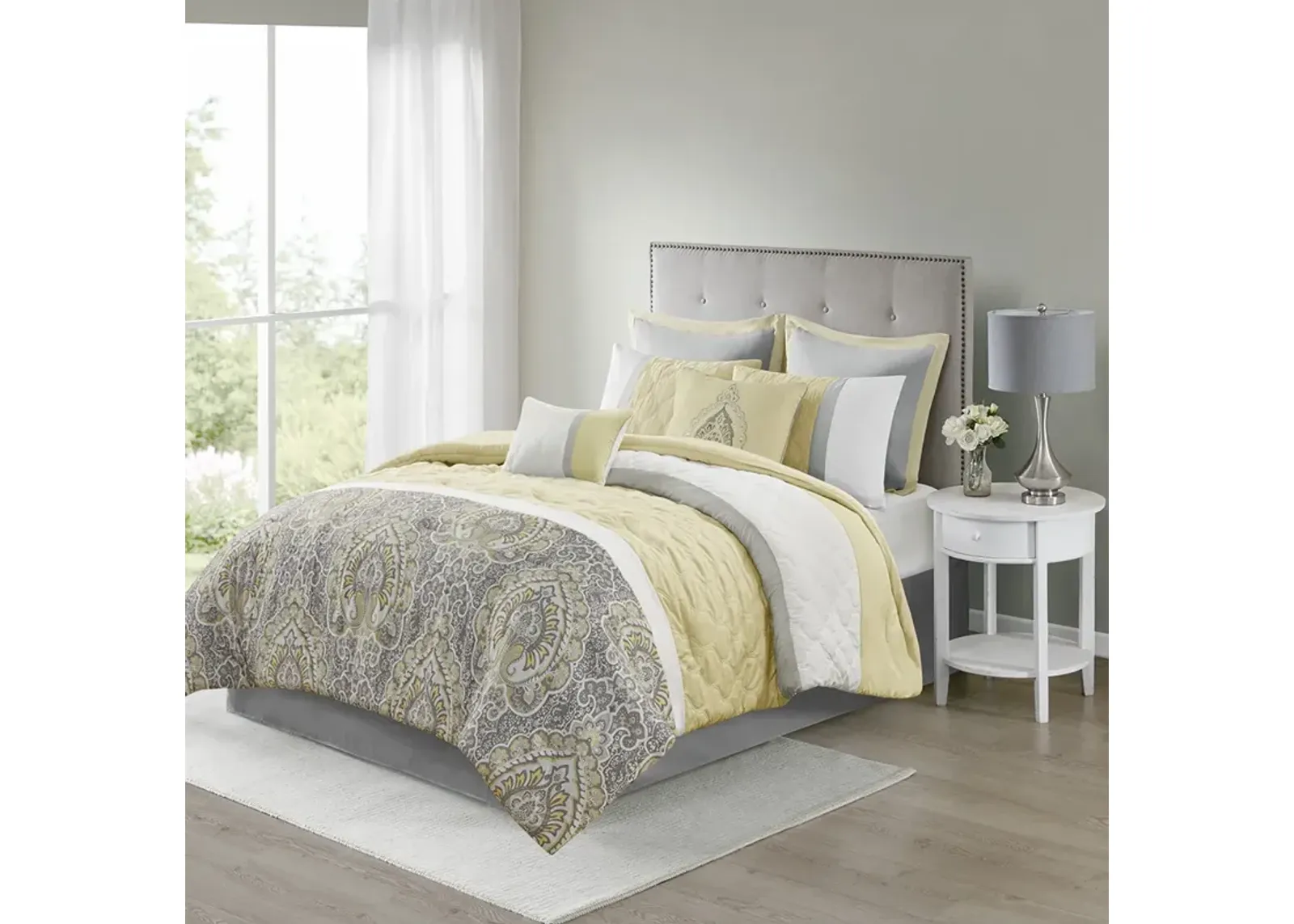 510 Design Shawnee Yellow 8 Piece Comforter Set