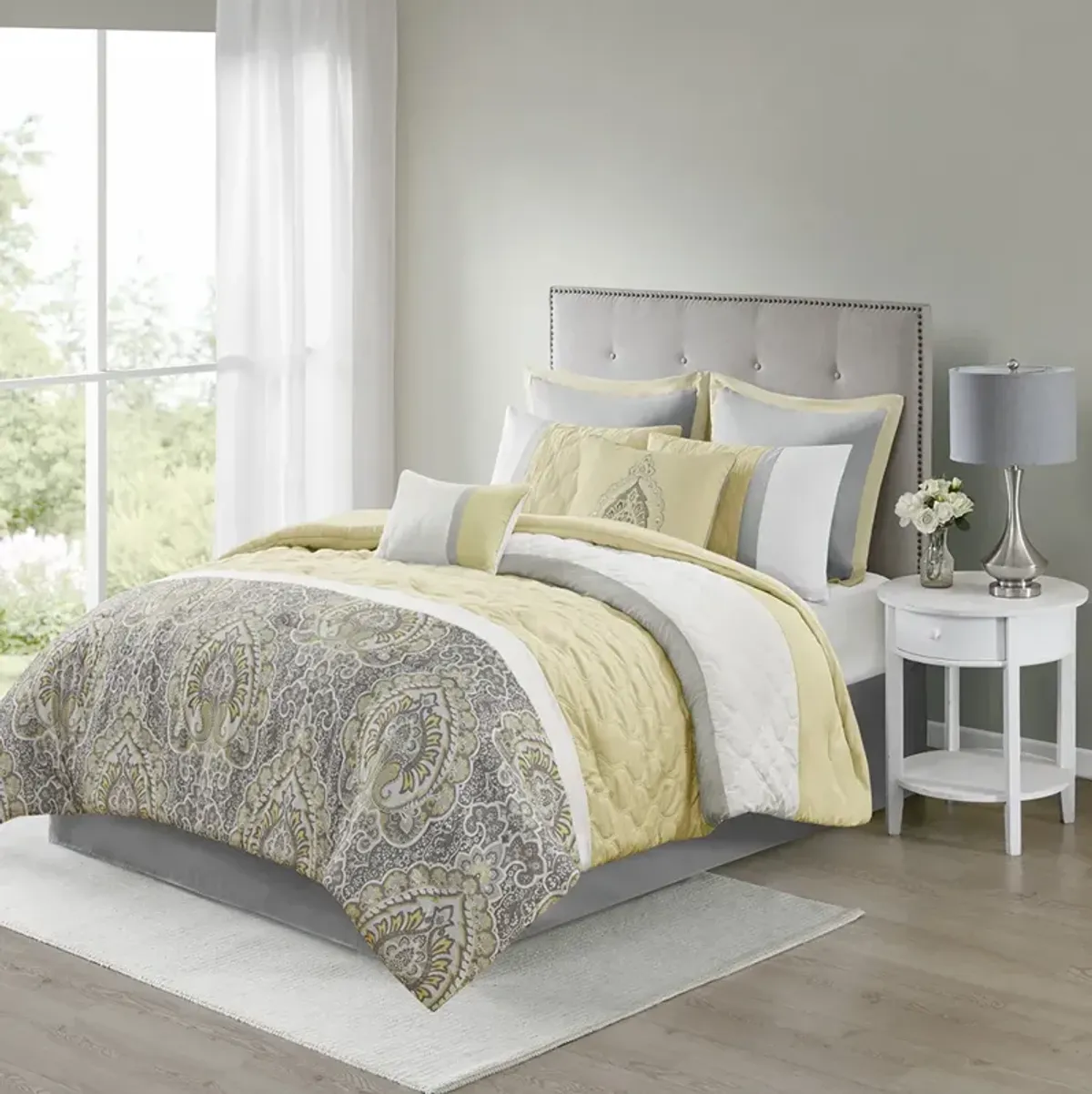 510 Design Shawnee Yellow 8 Piece Comforter Set