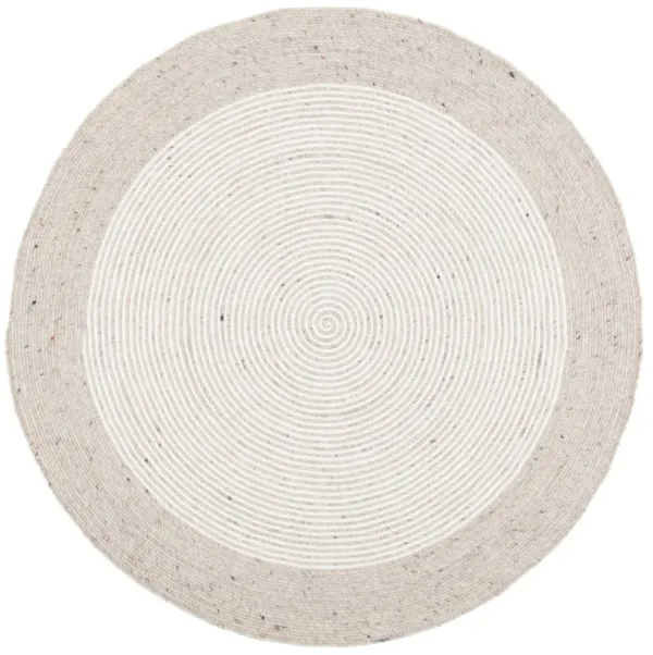 BRAIDED Hand Woven 9' x 9' Round area rug