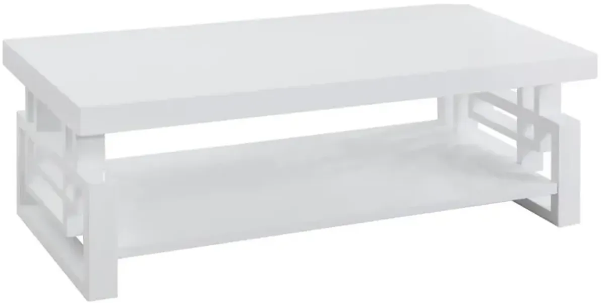 Schmitt Rectangular Coffee Table High Glossy White