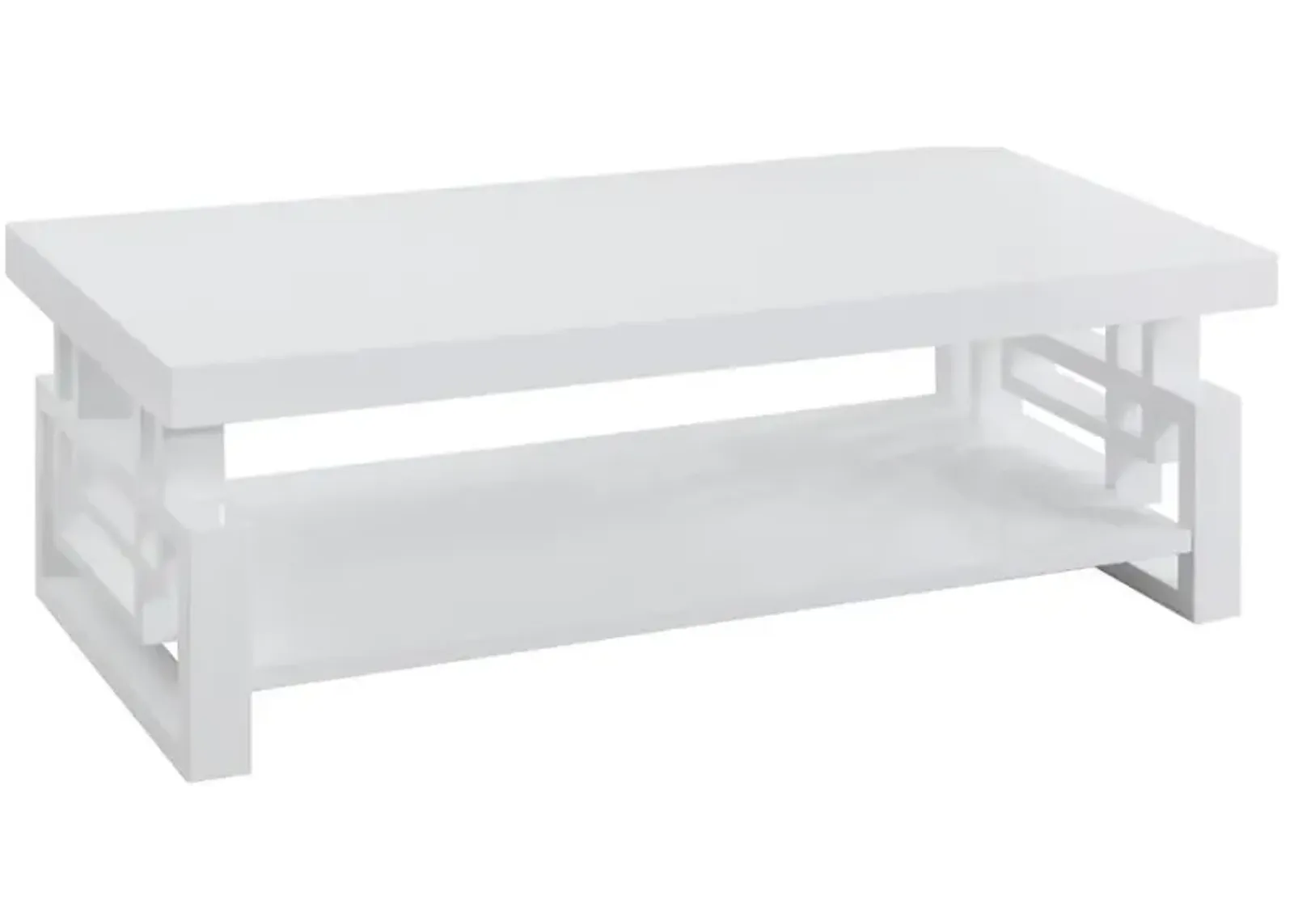 Schmitt Rectangular Coffee Table High Glossy White