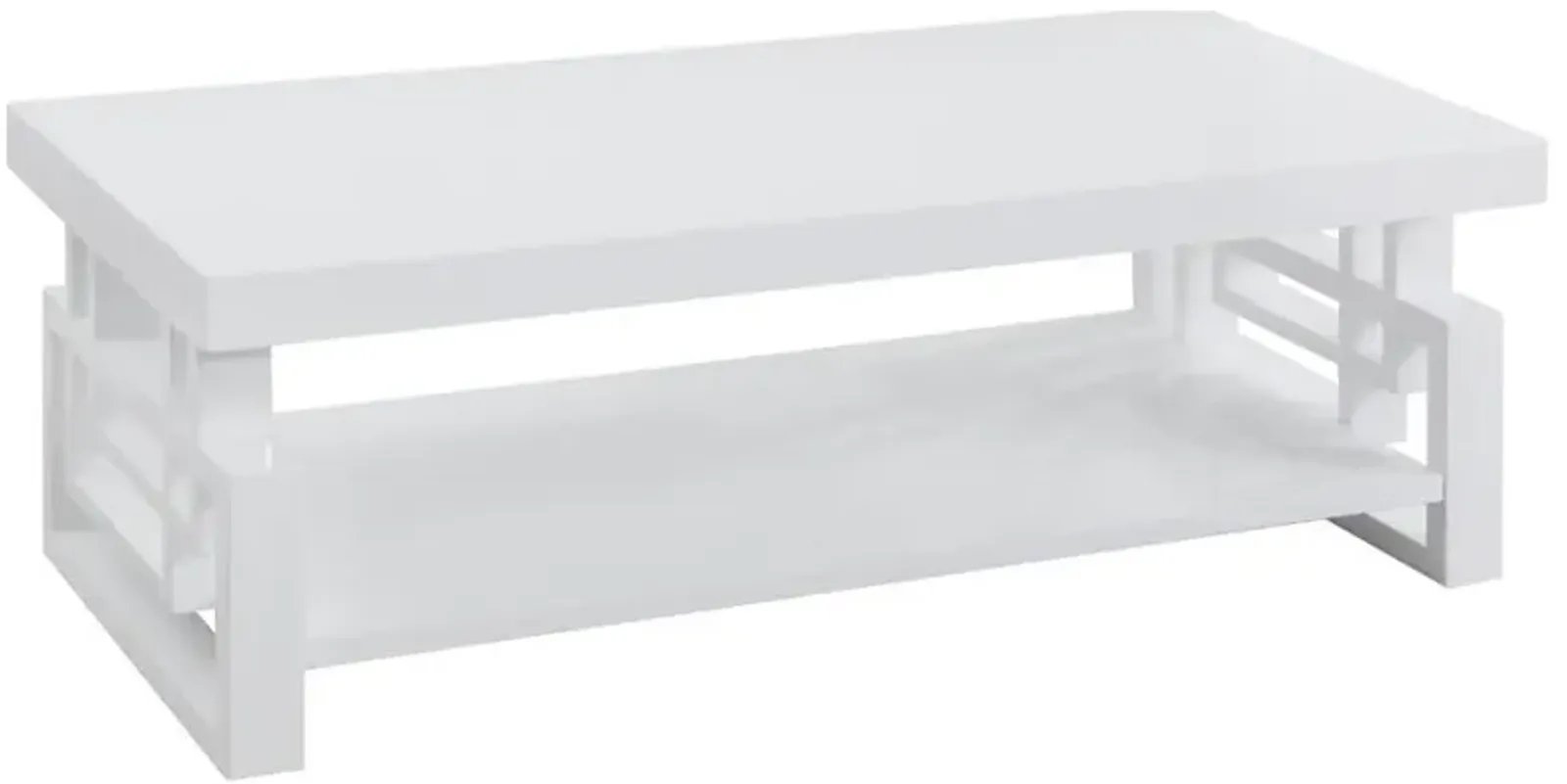 Schmitt Rectangular Coffee Table High Glossy White