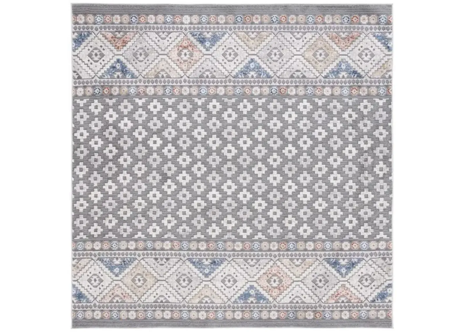 ETERNAL 202 Grey  6'-7' X 6'-7' Square Square Rug