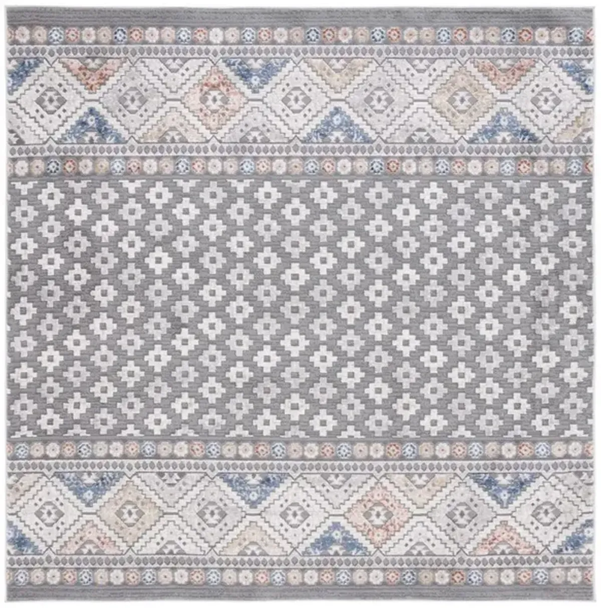 ETERNAL 202 Grey  6'-7' X 6'-7' Square Square Rug