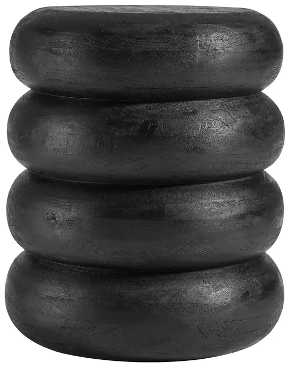 Ellery Round Stacked Wood Side Table by Modway