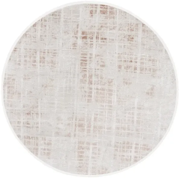MILA 230 IVORY  6'-7' x 6'-7' Round Round Rug
