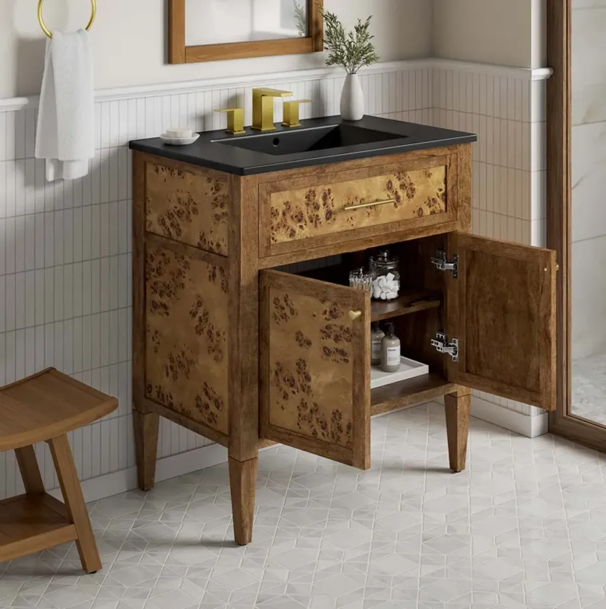 Elysian 30" Wood Bathroom Vanity