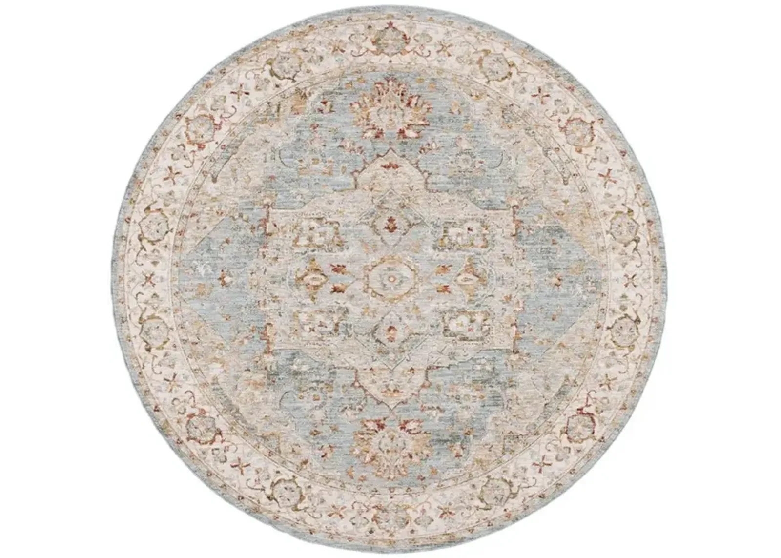 HAMILTON 110 Blue 6'-7' X 6'-7' Round Round Rug