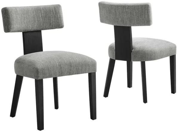 Nalani Fabric Upholstered Dining Chairs Set of 2 by Modway