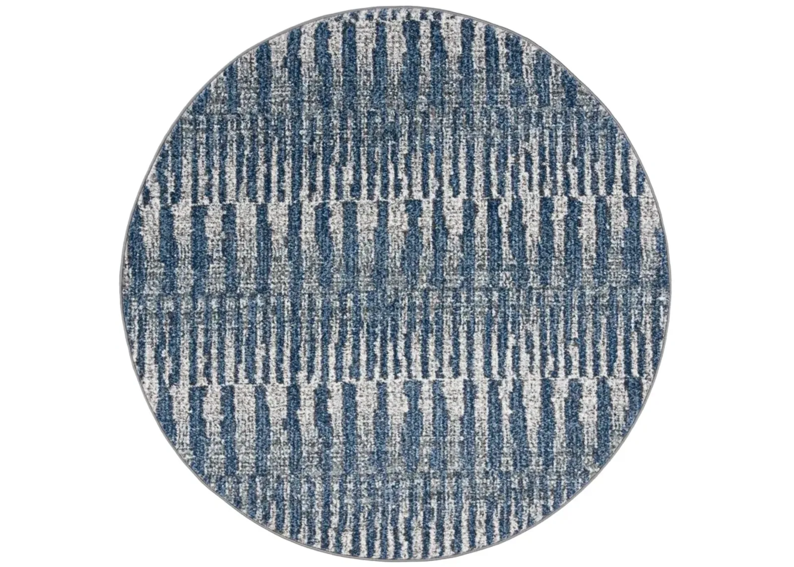 GALAXY 118 NAVY  6'-7' x 6'-7' Round Round Rug