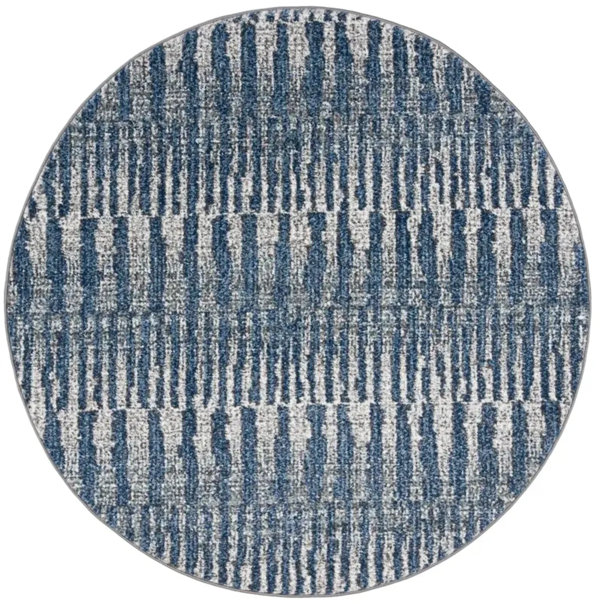 GALAXY 118 NAVY  6'-7' x 6'-7' Round Round Rug