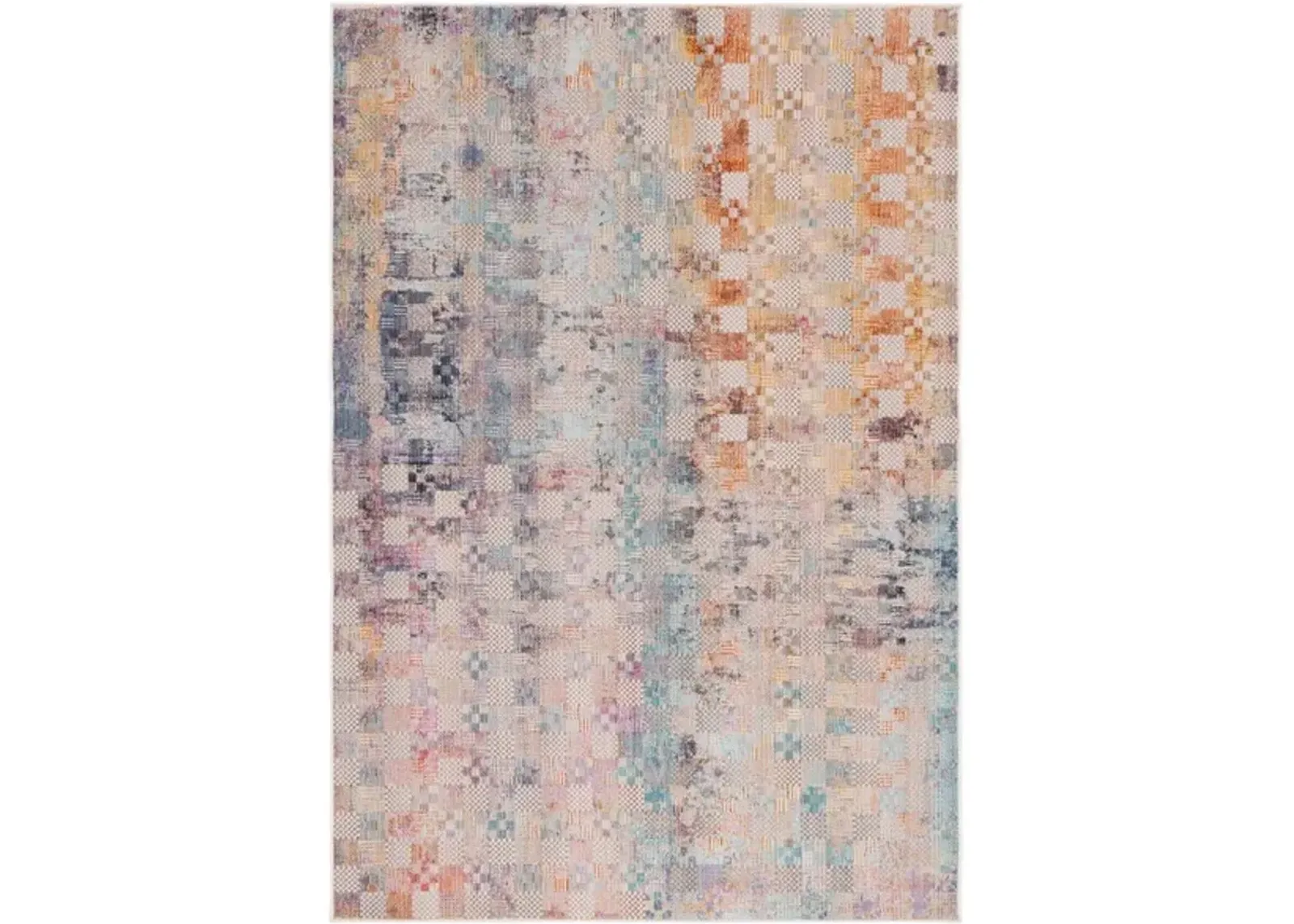 RAINBOW 662 Multi  9' X 12' Large Rectangle Rug