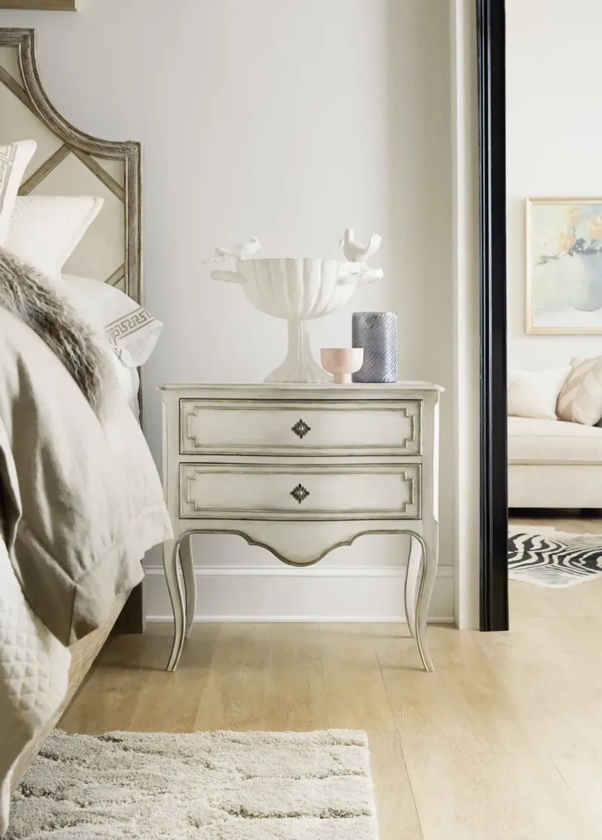 Sanctuary Coco En Blanc Nightstand