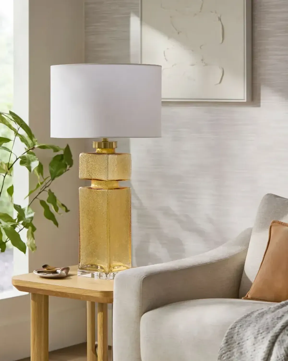 Pahia PHA-001 35"H x 18"W x 18"D Accent Table Lamp