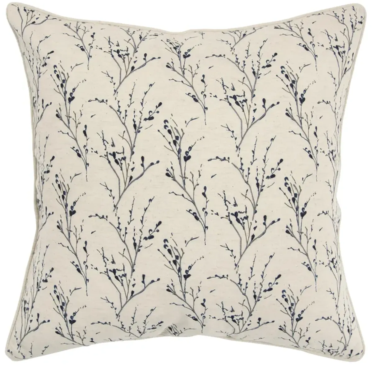 Floral Blue Pillow