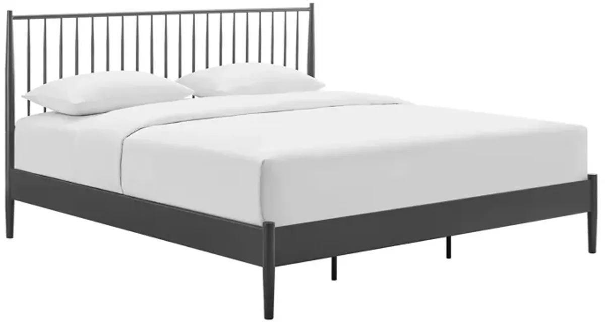 Adair Spindle Metal King Platform Bed