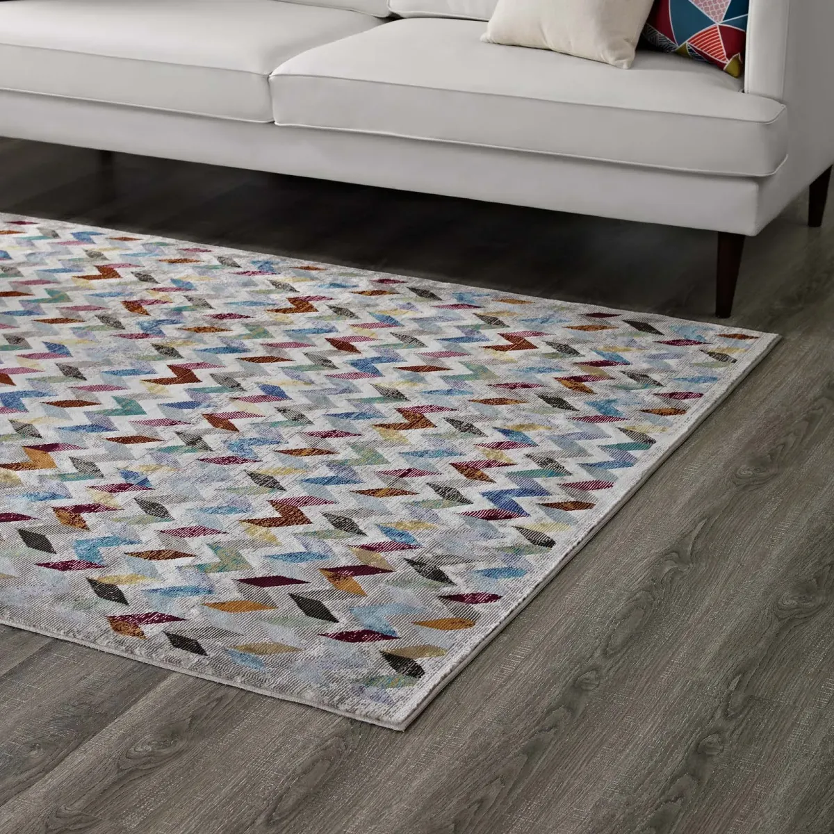 Gemma Chevron Mosaic 5x8
 Area Rug