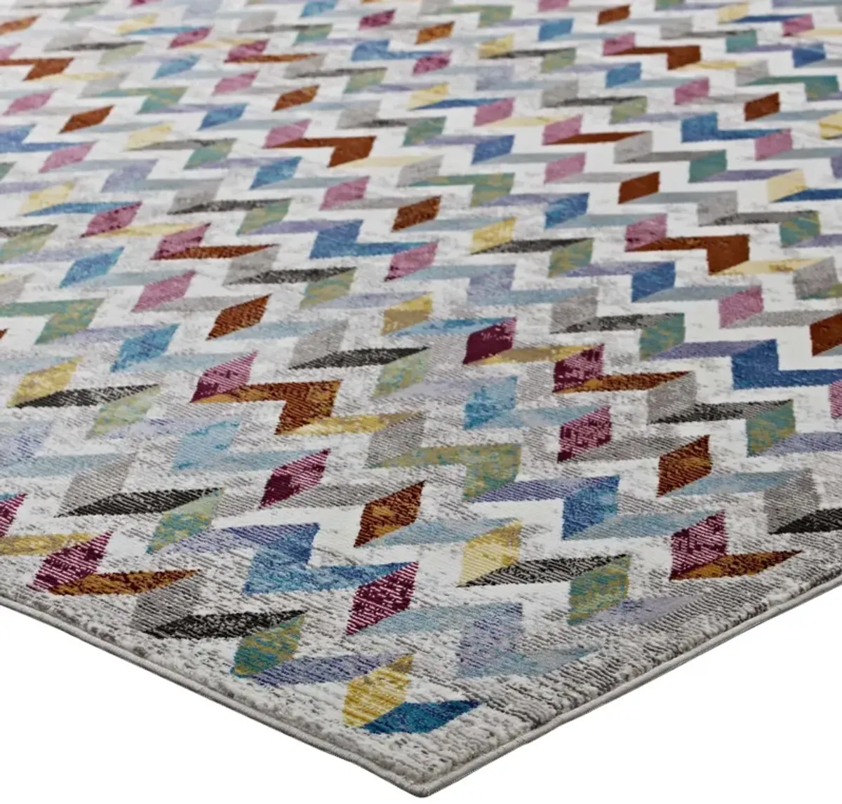 Gemma Chevron Mosaic 5x8
 Area Rug