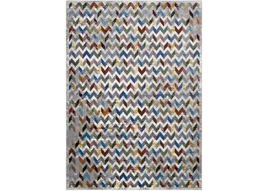 Gemma Chevron Mosaic 5x8
 Area Rug