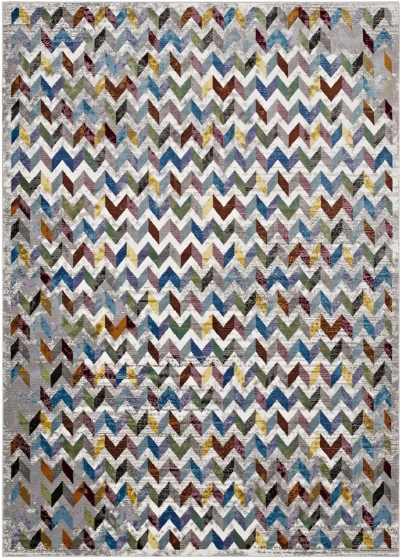 Gemma Chevron Mosaic 5x8
 Area Rug