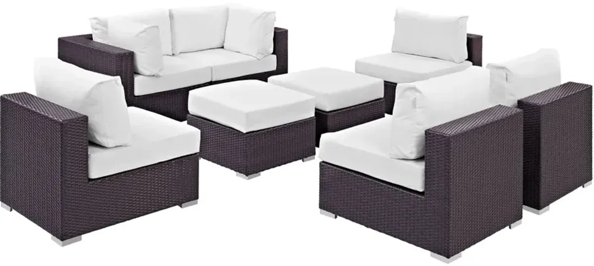 Convene 8 Piece Outdoor Patio Sectional Set