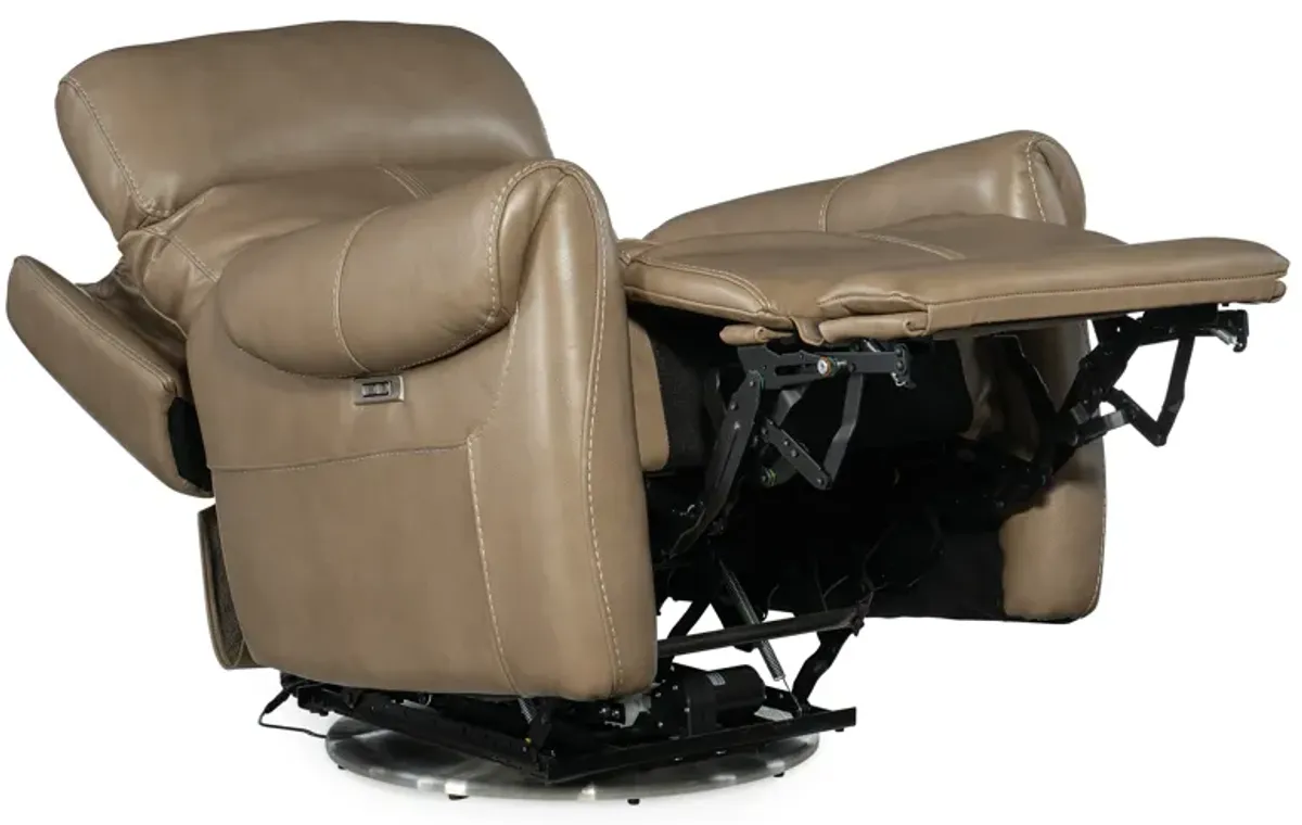 Sterling Swivel Power Recliner with Power Headrest