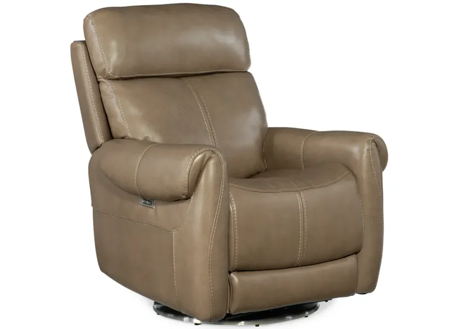 Sterling Swivel Power Recliner with Power Headrest