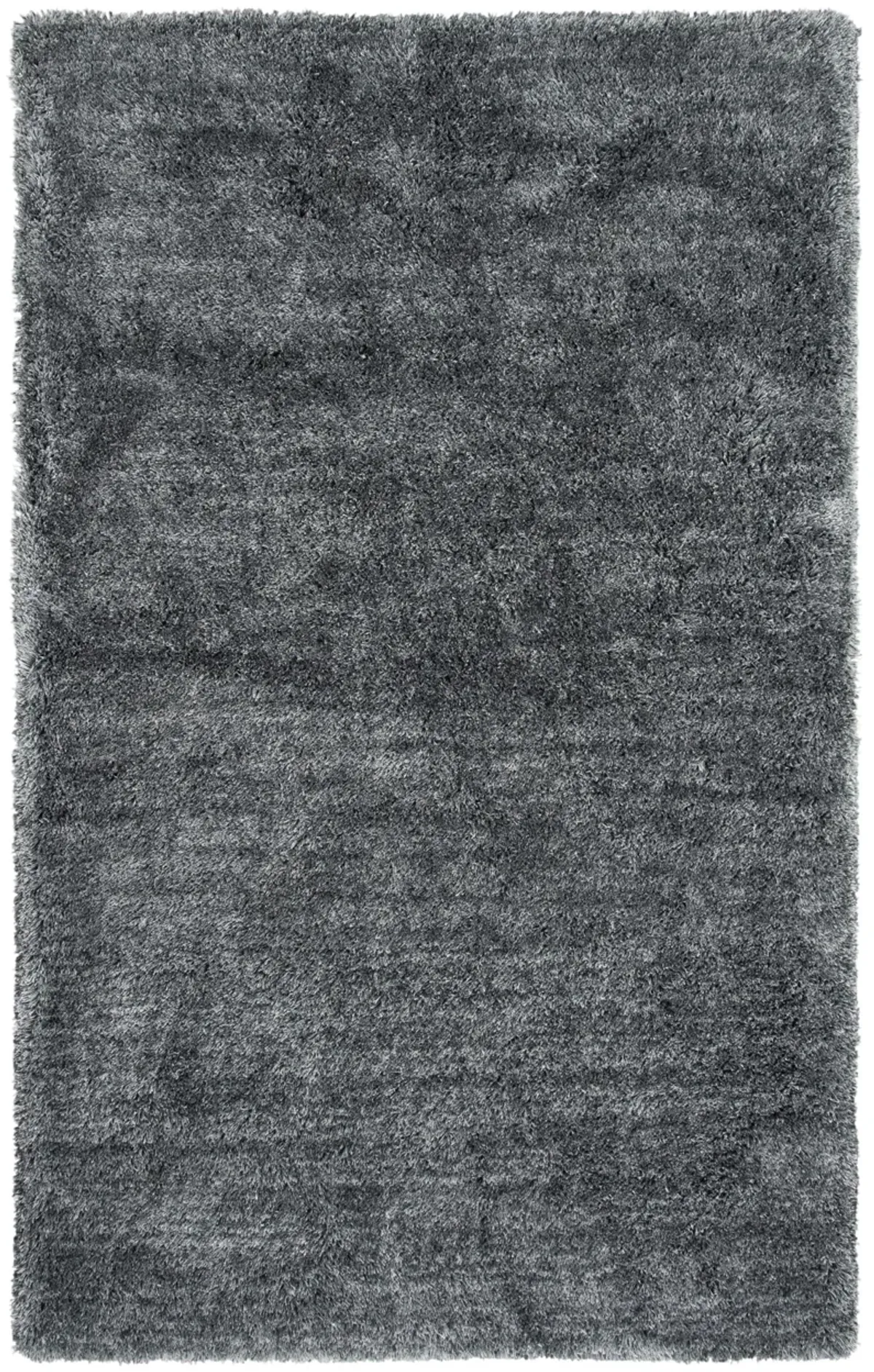 Whistler Gray Solid Polyester 5' x 7'6" Rectangle Rug