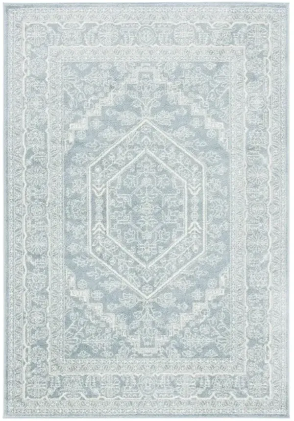 Adirondack Contemporary Slate / Ivory 11' X 15' Powerloomed Rug