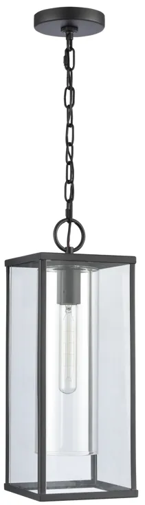 Augusta 19'' High 1-Light Outdoor Hanging Light - Matte Black