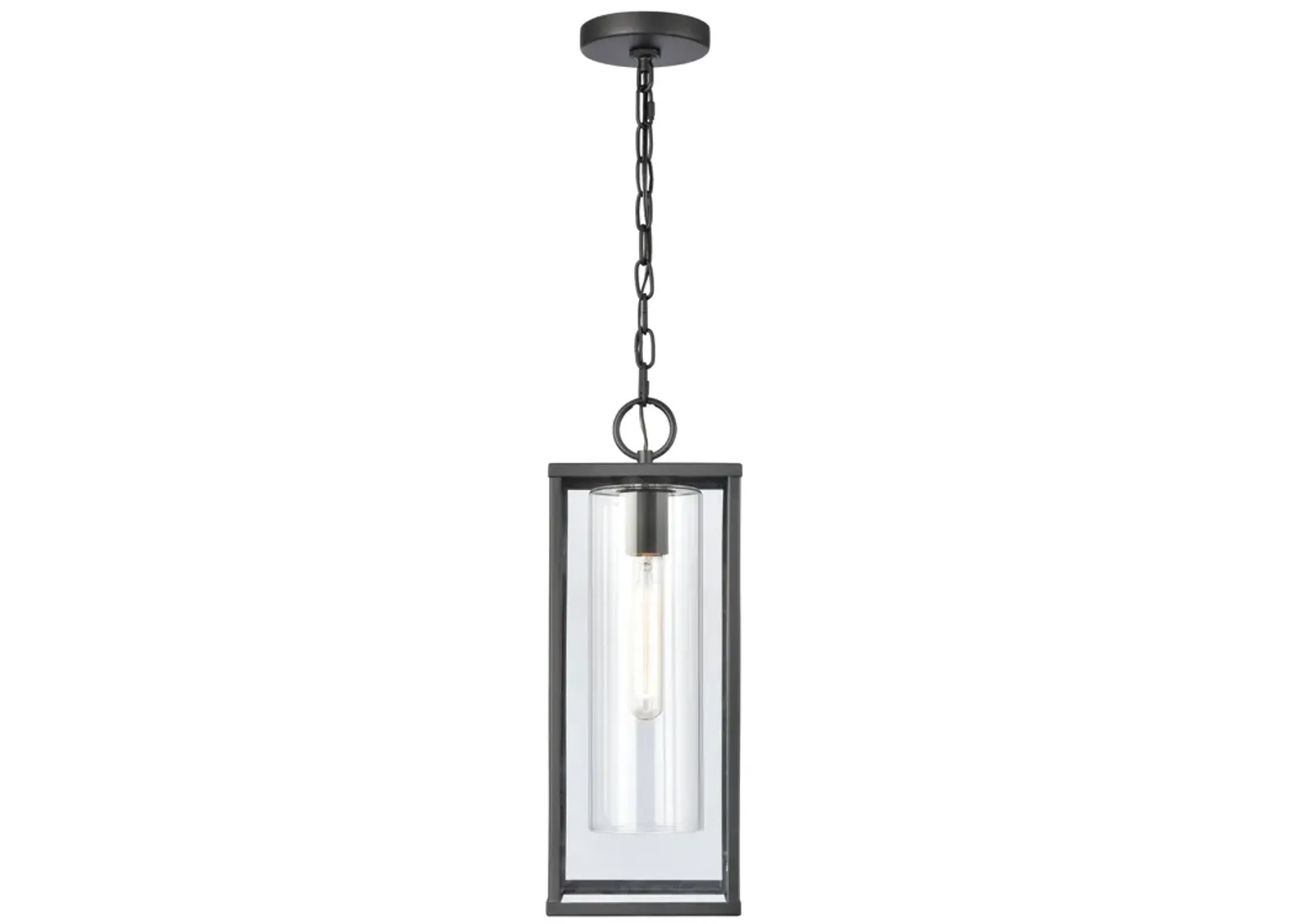 Augusta 19'' High 1-Light Outdoor Hanging Light - Matte Black