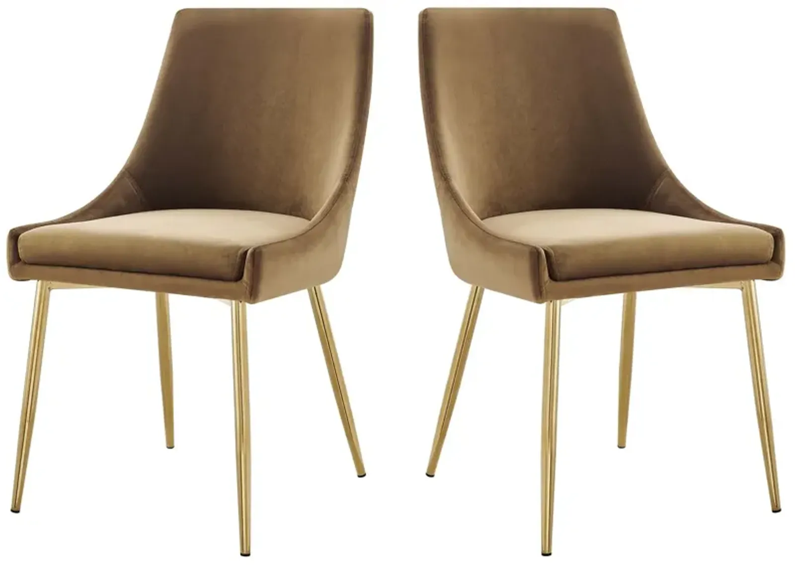 Viscount Performance Velvet Dining Chairs - Set of 2