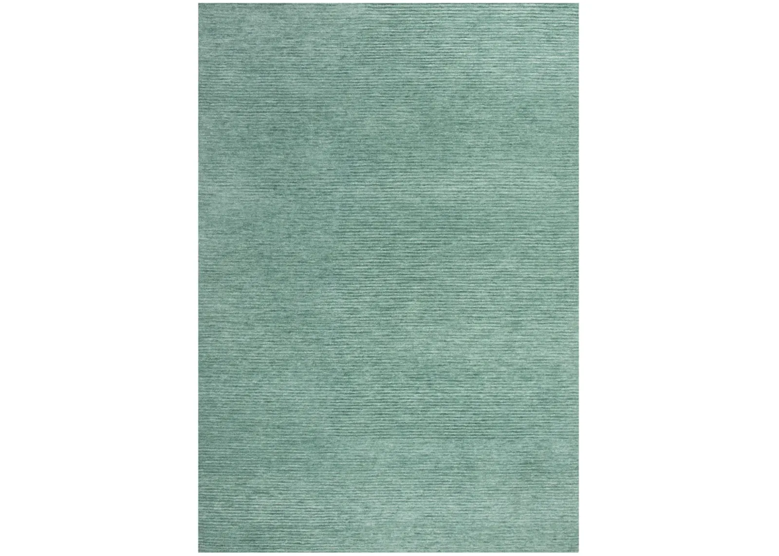 Mason Park Aqua / Blue Solid/Tone on Tone Recycled Polyester 7'6" x 9'6" Rectangle Rug